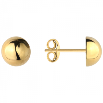 Kolczyki złote pół kulki gładkie 7mm FUG7-17-K00658-2